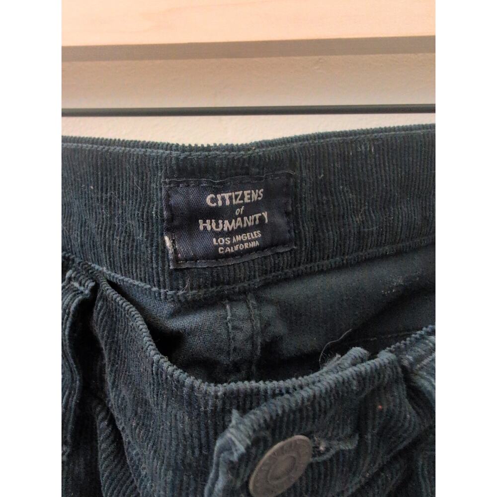 Citizens of Humanity Georgia High Rise Bootcut Corduroy Jeans size 27 in Navy - Picture 3 of 7